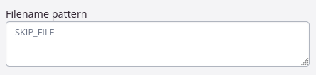 If Filename pattern is set to SKIP_FILE, then the document will not print.
